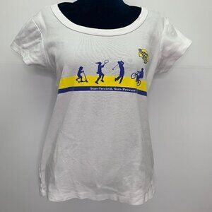 Banana Boat XL Graphic T Shirt Suncreen Tee Slim Fit White Short Sleeve